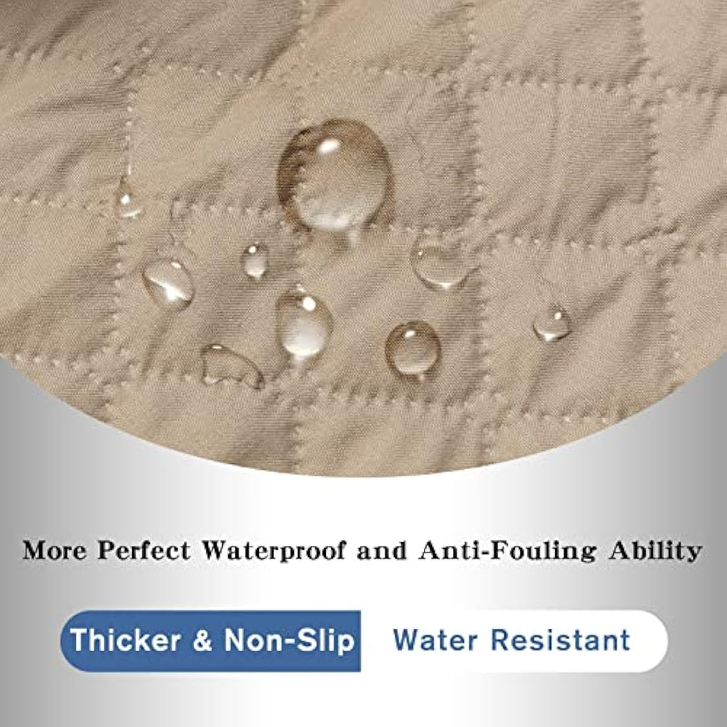XINEAG Quilted Loveseat Cover | Water Resistant Non-Slip Sofa Protector