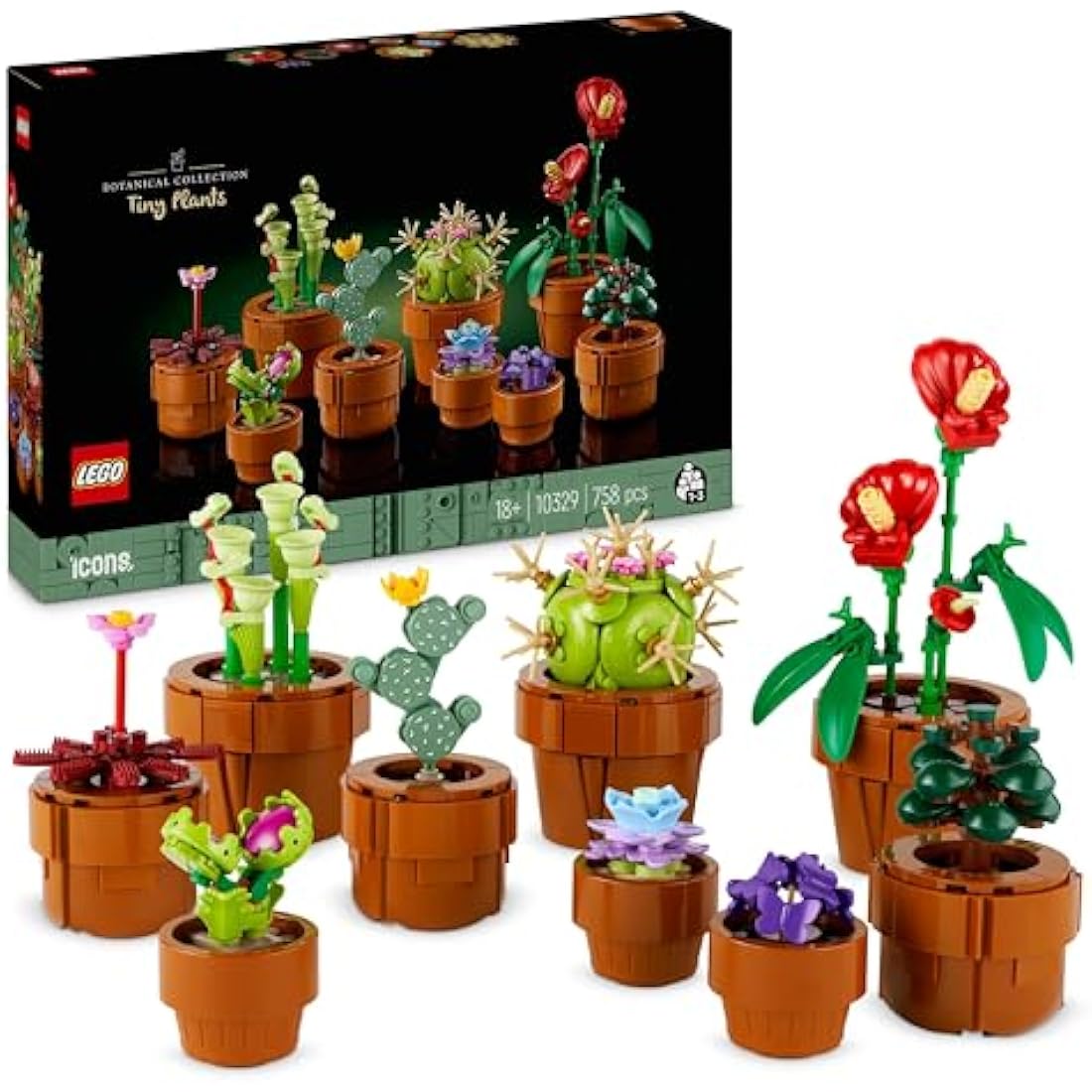 LEGO Botanicals Tiny Plants 10329 – 9 Potted Artificial Plants Set