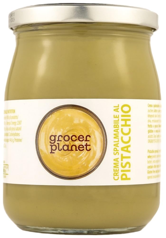 Jolof Store Sweet Pistachio Cream – 45% Mediterranean Pistachios (600g)