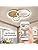 XEMQENER Modern LED Ceiling Light | 57W Gold Flush Mount Chandelier