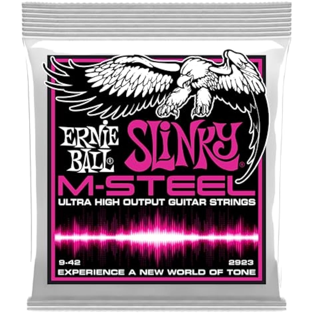 Ernie Ball Super Slinky M-Steel Electric Guitar Strings | 9-42 Gauge
