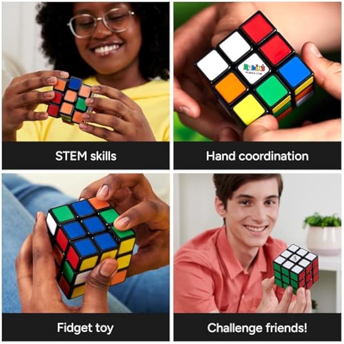 Rubik’s Cube Original 3x3 Puzzle – Classic Colour-Matching Brain Teaser