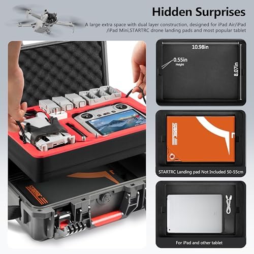 STARTRC DJI Mini 4 Pro Hard Case – Waterproof Dual Layer Carrying Case