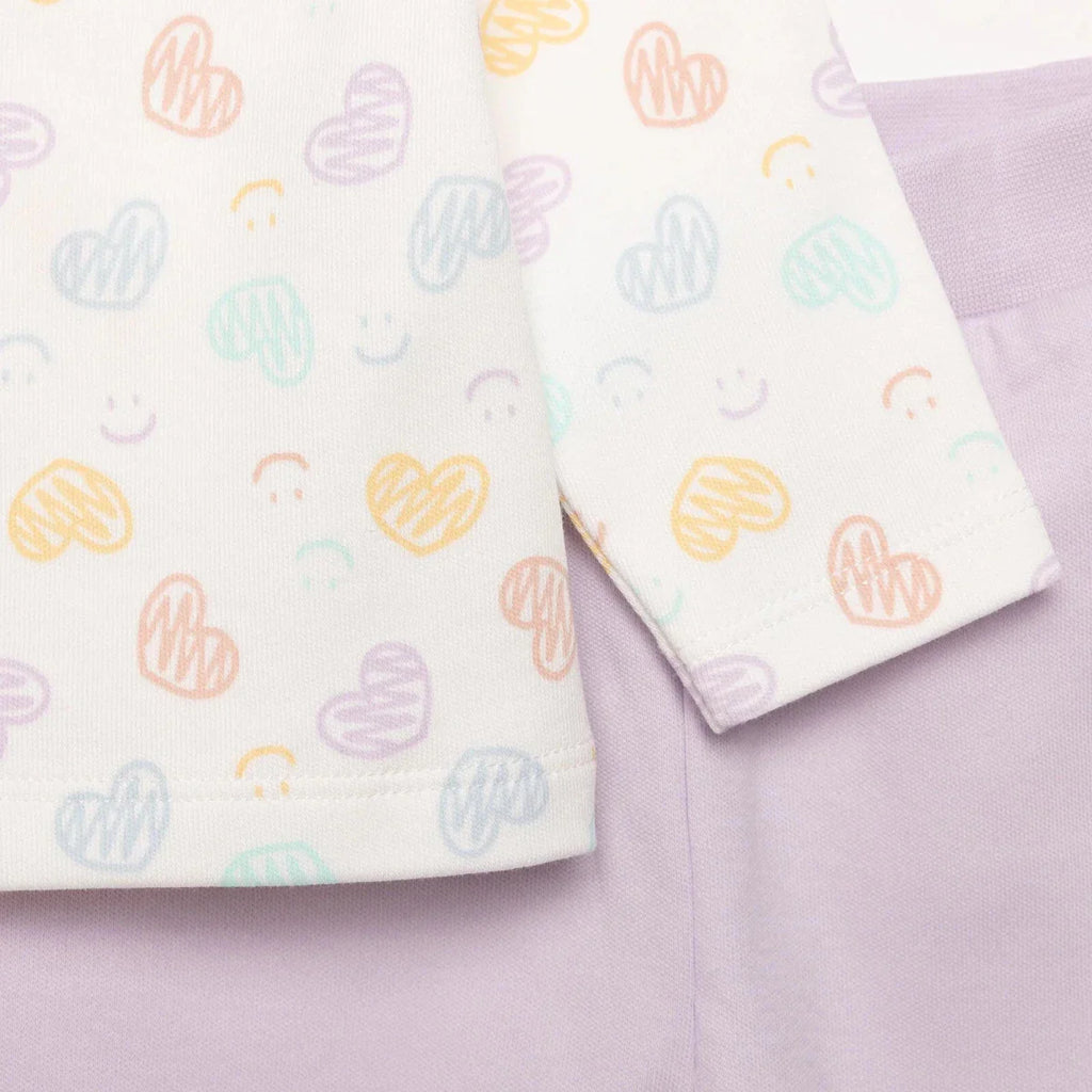 HelloBaby Girl Wrapover Top-Hat-Footed Bottom - Ecru