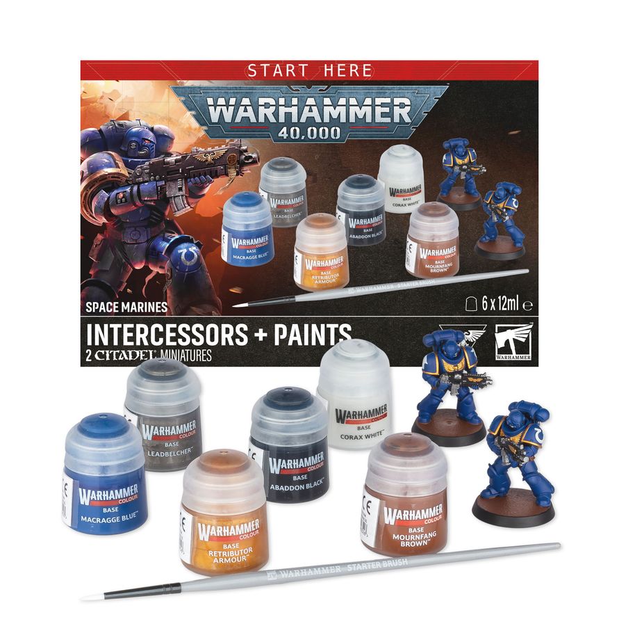 Warhammer 40k Space Marines: Infernus Marines + Paints Starter Set