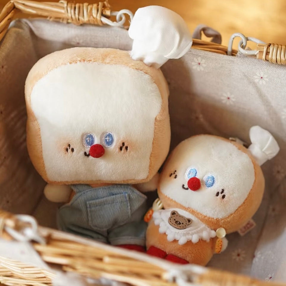 LuLuFun Studio Mini Toast Superman Bread Plush - Kawaii Stuffed Toy