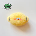 Lemon Plush Charm – Handmade Polar Fleece Mini Toy by LuLuFun Studio