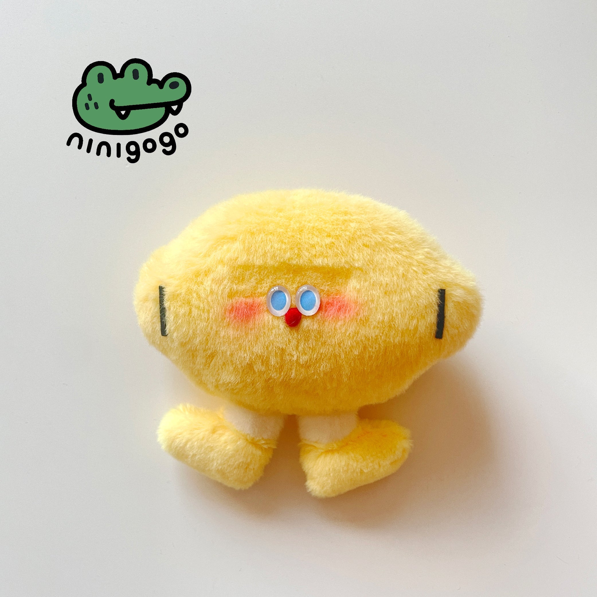 Lemon Plush Charm – Handmade Polar Fleece Mini Toy by LuLuFun Studio