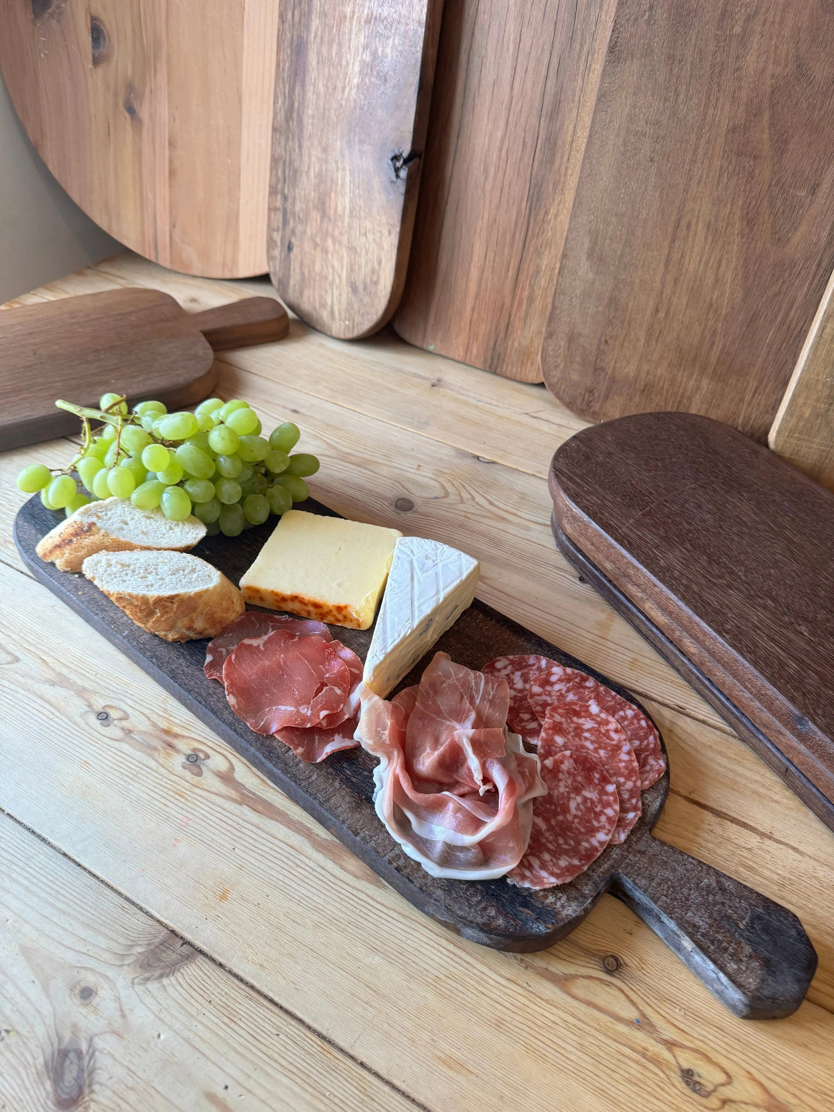 Rustic Reclaimed Wood Charcuterie Board | Large 60cm Serving Platter