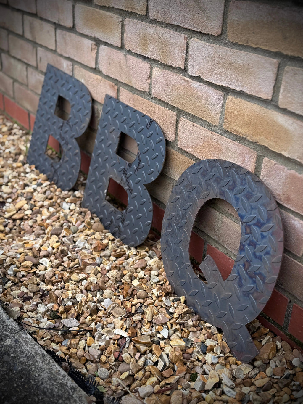 BBQ Steel Lettering 12 inch