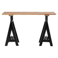 Orsina Hampstead Pine Wood and Iron Console Table – Rustic Industrial