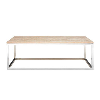 Orsina Hampstead Coffee Table – Rectangular Oak and Stainless Steel