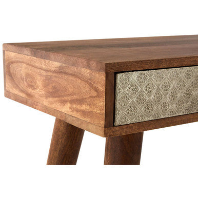 Orsina Boho Acacia Wood Console Table – 2 Drawer Entryway Table