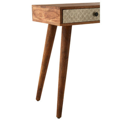 Orsina Boho Acacia Wood Console Table – 2 Drawer Entryway Table