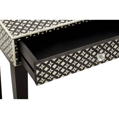Orsina Mother of Pearl Console Table – Boho Inlaid Entryway Storage