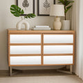 Orsina Kensington 6 Drawer Chest – Mirrored Pine Bedroom Dresser
