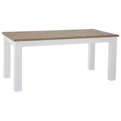 Orsina Hampstead White Dining Table with Golden Oak Effect Top