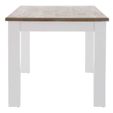 Orsina Hampstead White Dining Table with Golden Oak Effect Top