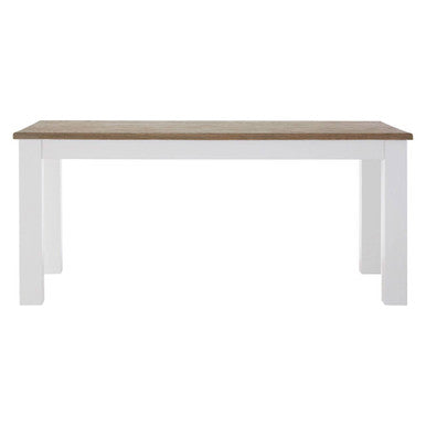 Orsina Hampstead White Dining Table with Golden Oak Effect Top