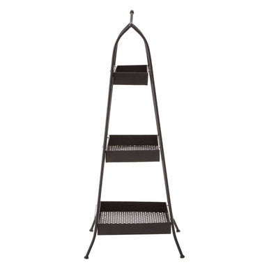 Orsina Lexa Black Metal Storage Rack – Modular A-Frame Shelving Unit