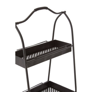 Orsina Lexa Black Metal Storage Rack – Modular A-Frame Shelving Unit