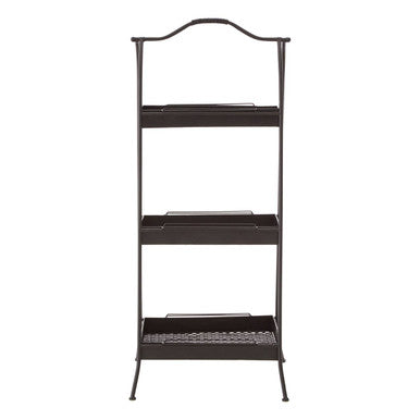 Orsina Lexa Black Metal Storage Rack – Modular A-Frame Shelving Unit