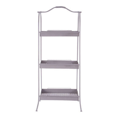 Orsina Lexa Grey Metal Storage Rack – Slim A-Frame Minimalist Organizer