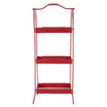 Orsina Lexa Red Metal Storage Rack – Slim A-Frame Shelving Unit