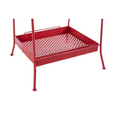 Orsina Lexa Red Metal Storage Rack – Slim A-Frame Shelving Unit