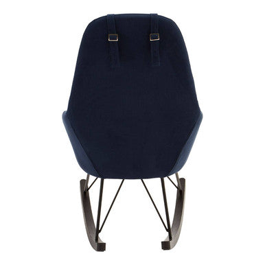 Orsina Kolding Blue Fabric Rocking Chair – Modern Upholstered Rocker