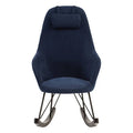 Orsina Kolding Blue Fabric Rocking Chair – Modern Upholstered Rocker
