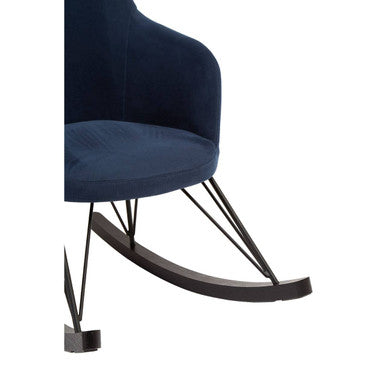 Orsina Kolding Blue Fabric Rocking Chair – Modern Upholstered Rocker