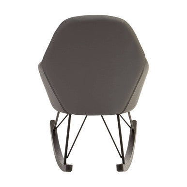 Orsina Kolding Dark Grey Rocking Chair – Modern Oak & Metal Base