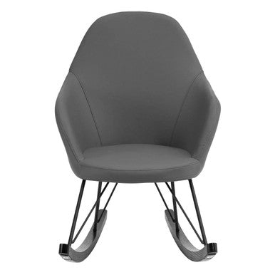 Orsina Kolding Dark Grey Rocking Chair – Modern Oak & Metal Base