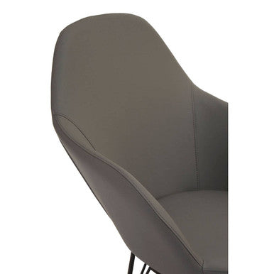 Orsina Kolding Dark Grey Rocking Chair – Modern Oak & Metal Base