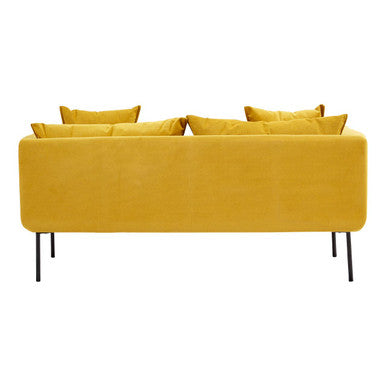 Orsina Kolding 2 Seater Yellow Sofa | Modern Fabric Loveseat
