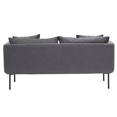 Orsina Kolding 2 Seater Grey Sofa – Modern Fabric Minimalist Couch