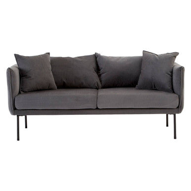 Orsina Kolding 2 Seater Grey Sofa – Modern Fabric Minimalist Couch