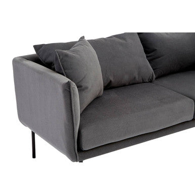 Orsina Kolding 2 Seater Grey Sofa – Modern Fabric Minimalist Couch
