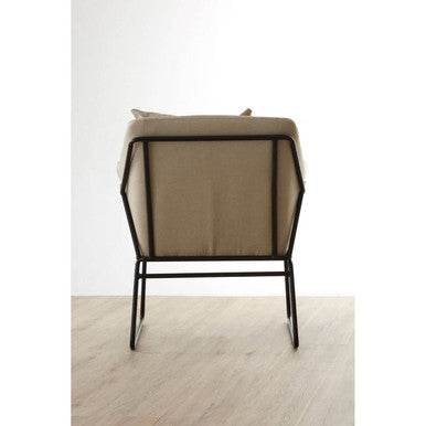 Orsina Stockholm Stone Armchair | Scandinavian Fabric Accent Chair