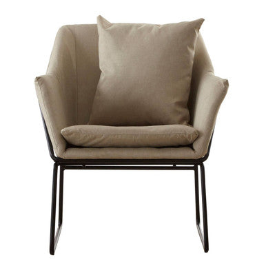 Orsina Stockholm Stone Armchair | Scandinavian Fabric Accent Chair
