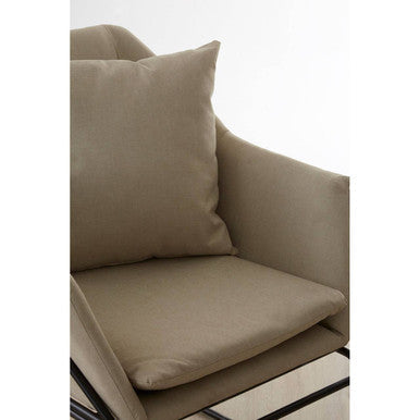 Orsina Stockholm Stone Armchair | Scandinavian Fabric Accent Chair