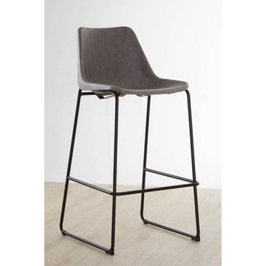 Orsina Dalston Ash Bar Chair – Modern Wood Stool with Angled Legs