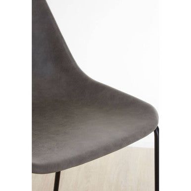 Orsina Dalston Ash Bar Chair – Modern Wood Stool with Angled Legs