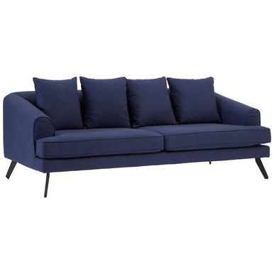 Orsina Mylo 3 Seater Navy Fabric Sofa | Modern Living Room Couch