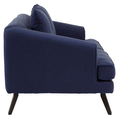 Orsina Mylo 3 Seater Navy Fabric Sofa | Modern Living Room Couch