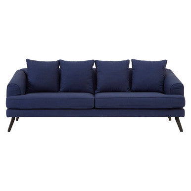 Orsina Mylo 3 Seater Navy Fabric Sofa | Modern Living Room Couch