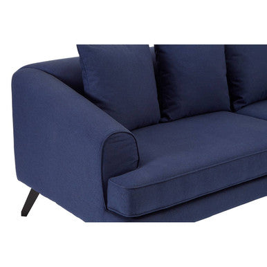 Orsina Mylo 3 Seater Navy Fabric Sofa | Modern Living Room Couch