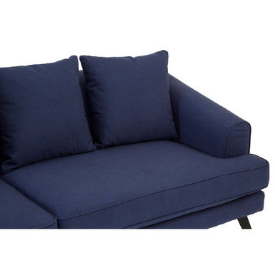 Orsina Mylo 3 Seater Navy Fabric Sofa | Modern Living Room Couch