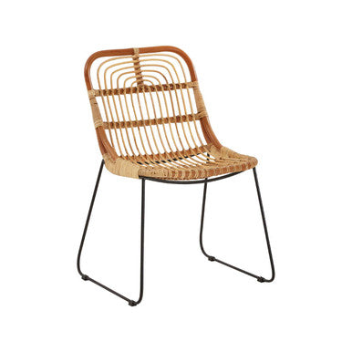 Orsina Java Tiger Rattan Accent Chair – Woven Modern Lounge Seating